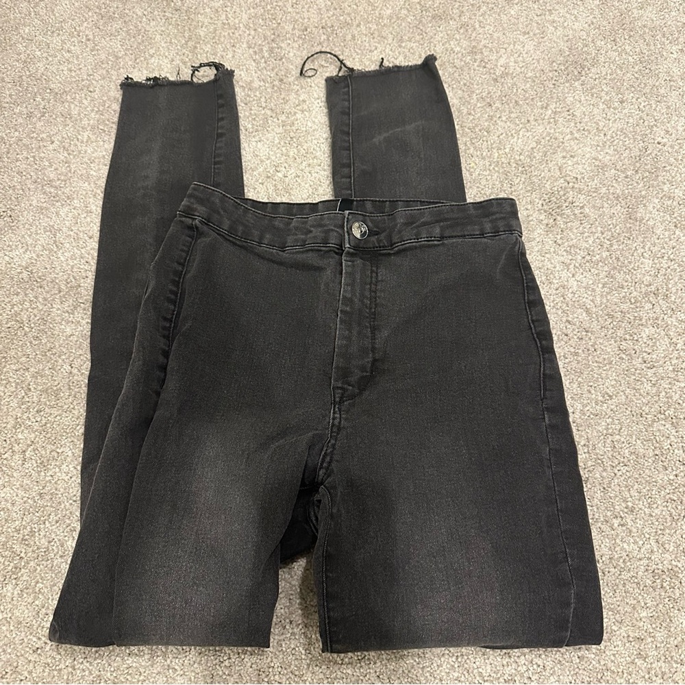 H&M Charcoal Black Denim Skinny Jeans